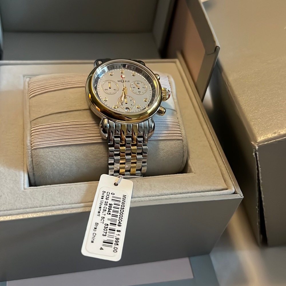 Brand new, never worn Michele watch.